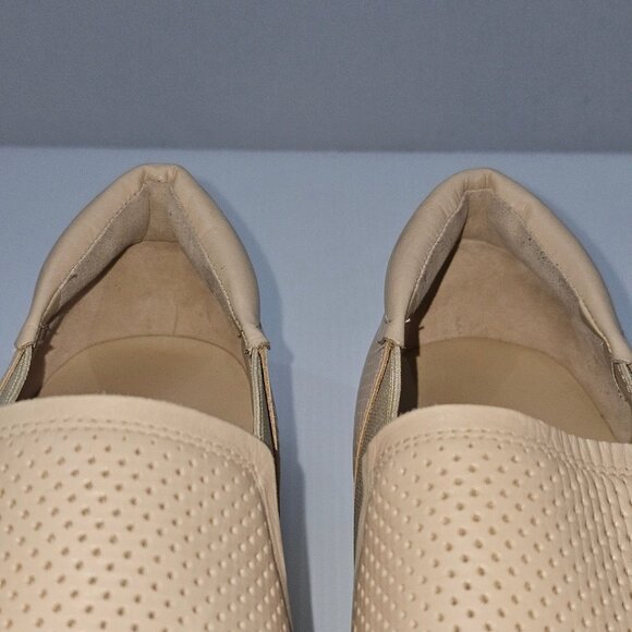 NEW Vince Warren II Sneaker Platform Slip On Loafer Perforated Tan Leather 9.5 - Picture 7 of 13